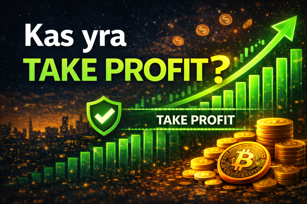 Kas yra Take Profit kriptovaliutų prekyboje? Kas yra Take Profit kriptovaliutų prekyboje?